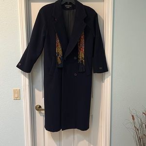 Donny Brook. Size 10. Navy blue.  Double breasted. Long winter coat